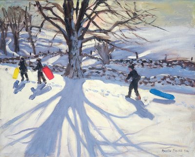 Tobogganers, Near Youlegrave by Andrew Macara